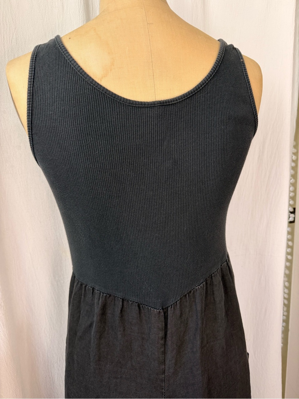 Inizio Italy Linen Magic Midi Dress Lagenlook sz L - Picture 9 of 13